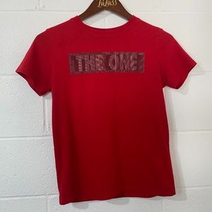 Xersion Red Graphic T- Shirt "The One" Size Medium